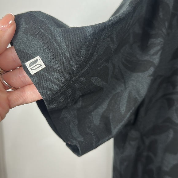 LINKSOUL Men’s Printed Delray Polo Black Heather Monstera size XXL. NWT. - Picture 3 of 12